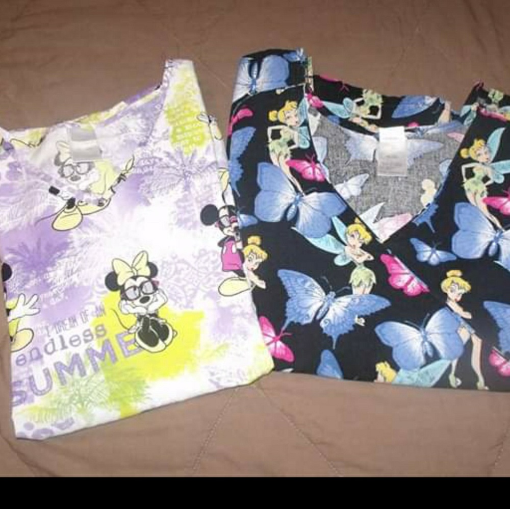 Disney scrub tops